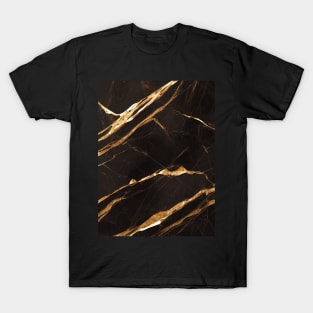 Brown marble with golden veins T-Shirt